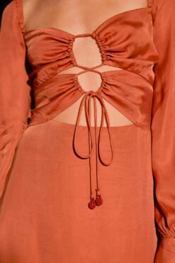 Farm Rio Caramel Cut Out Maxi Dress -Farm Rio Dress Shop 308183 05