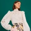 Farm Rio Off-White Romantic Blouse 2 Farm Rio Off-White Romantic Blouse -Farm Rio Dress Shop 308187 01