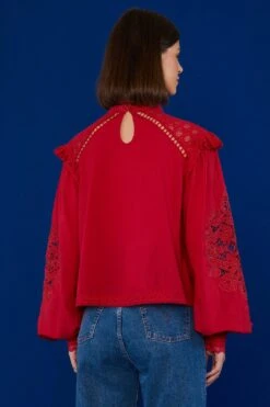 Farm Rio Red Romantic Blouse -Farm Rio Dress Shop 308188 03