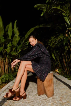 Farm Rio Lurex Stripes Mini Dress -Farm Rio Dress Shop 308191 03