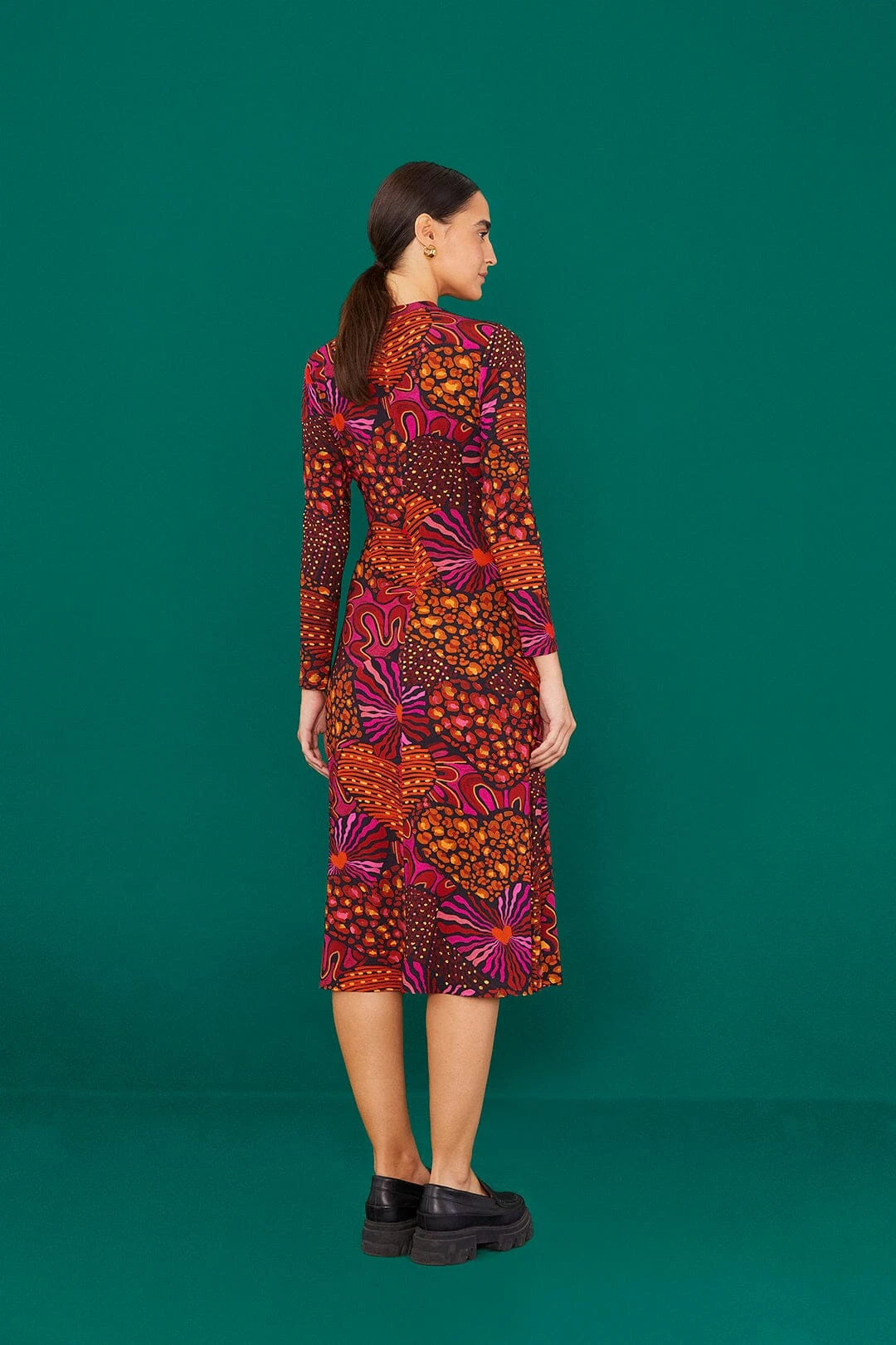Farm Rio Leopard Hearts Jersey Dress 4 Farm Rio Leopard Hearts Jersey Dress - Image 2
