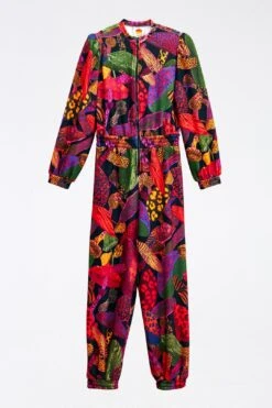 Farm Rio Leopard Mushroom French Terry Jumpsuit -Farm Rio Dress Shop 308221 06