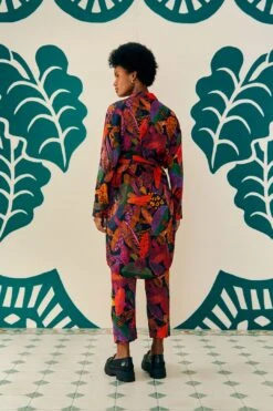 Farm Rio Leopard Mushroom Lenzing™ Ecovero™ Viscose Shirtdress -Farm Rio Dress Shop 308266 02