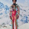 Farm Rio Mixed Scarves Ski Jumpsuit -Farm Rio Dress Shop 308302 01