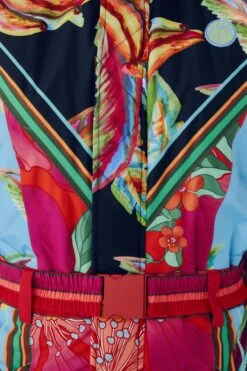 Farm Rio Mixed Scarves Ski Jumpsuit -Farm Rio Dress Shop 308302 07