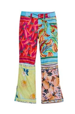 Farm Rio Mixed Scarves Ski Pants -Farm Rio Dress Shop 308307 06