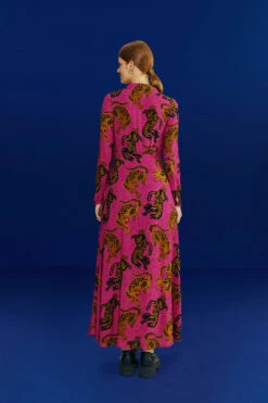 Farm Rio Pink Wild Leopards Maxi Dress -Farm Rio Dress Shop 308345 04