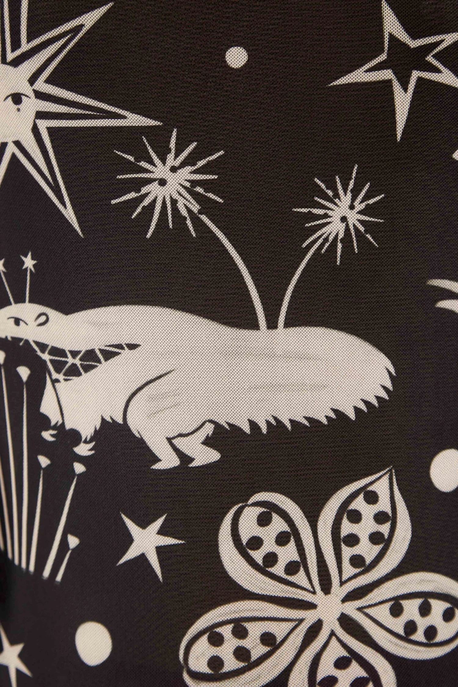 Black & White Cerrado Sky Tulle Blouse 6 Black & White Cerrado Sky Tulle Blouse - Image 4