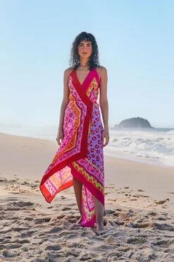 Farm Rio Maxi Leopard Patch Cover Up -Farm Rio Dress Shop 308543 02