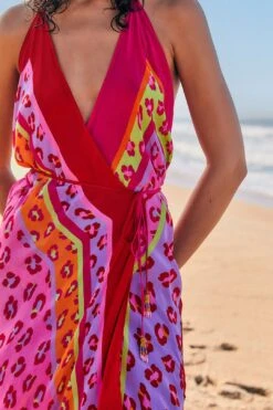 Farm Rio Maxi Leopard Patch Cover Up -Farm Rio Dress Shop 308543 03