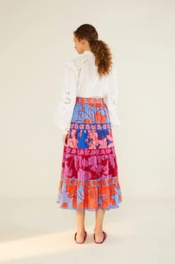 Farm Rio Mixed Living Nature Skirt -Farm Rio Dress Shop 309090 03