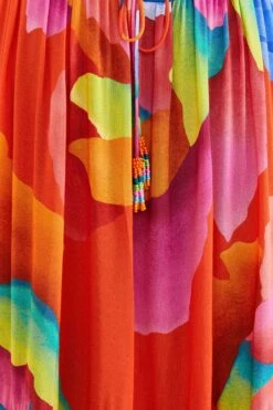 Farm Rio Red Ombre Chita Maxi Dress -Farm Rio Dress Shop 309149 04