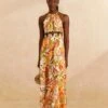 Farm Rio Sand Leopard Forest Maxi Dress -Farm Rio Dress Shop 309151 01