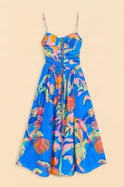 Farm Rio Blue Painted Jungle Midi Dress -Farm Rio Dress Shop 309160 06