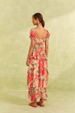 Farm Rio Pink Blooming Floral Maxi Dress -Farm Rio Dress Shop 309161 04