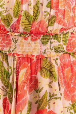 Farm Rio Pink Blooming Floral Maxi Dress -Farm Rio Dress Shop 309161 05