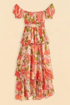Farm Rio Pink Blooming Floral Maxi Dress -Farm Rio Dress Shop 309161 06
