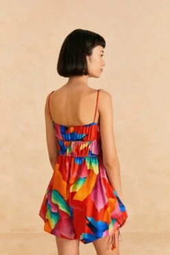 Farm Rio Red Ombre Chita Organic Cotton Romper -Farm Rio Dress Shop 309164 04