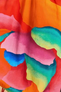 Farm Rio Red Ombre Chita Organic Cotton Romper -Farm Rio Dress Shop 309164 05