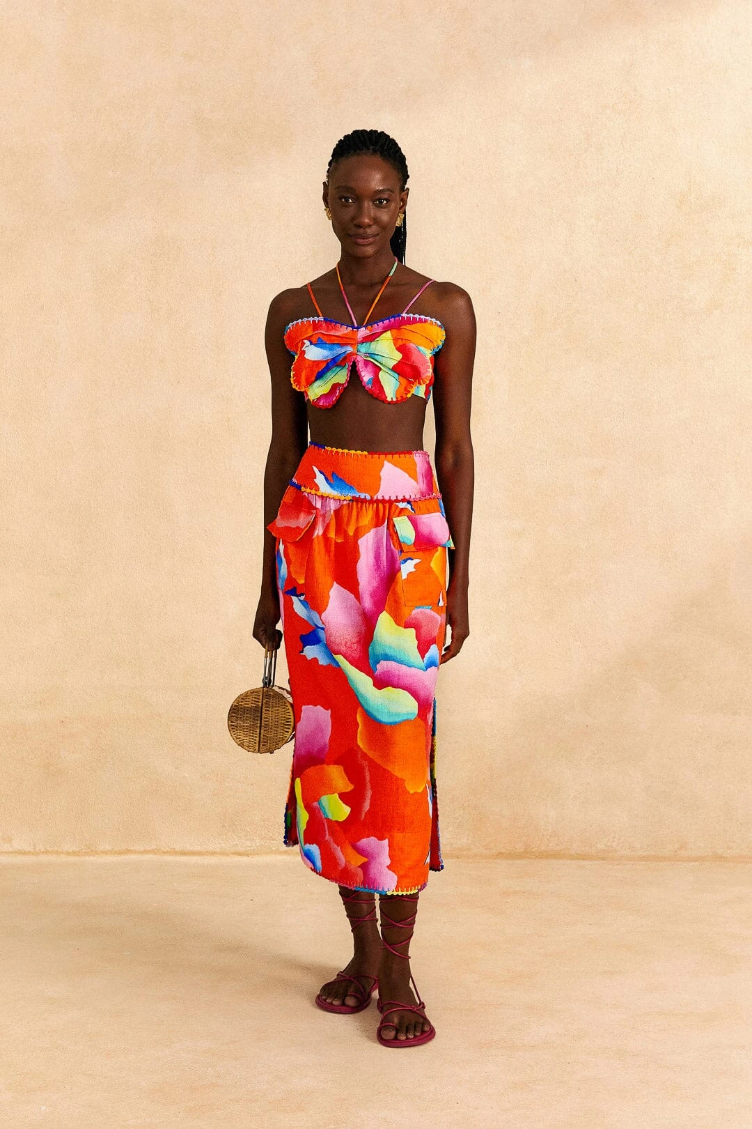 Farm Rio Red Ombre Chita Top 4 Farm Rio Red Ombre Chita Top - Image 2