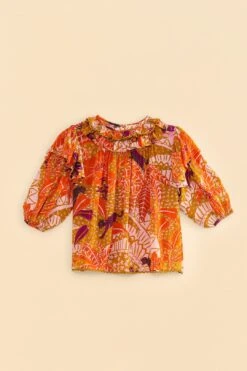 Farm Rio Beige Jungle Panther Blouse -Farm Rio Dress Shop 309188 06