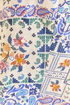 Farm Rio Off-White Romantic Bandanas Midi Dress -Farm Rio Dress Shop 309191 04