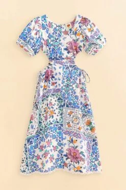 Farm Rio Off-White Romantic Bandanas Midi Dress -Farm Rio Dress Shop 309191 05