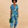 Farm Rio Green Jungle Panther Jumpsuit -Farm Rio Dress Shop 309197 01