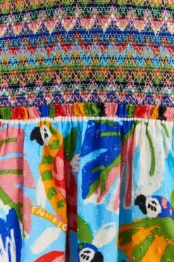 Farm Rio Colorful Forest V Neck Mini Dress -Farm Rio Dress Shop 309198 05