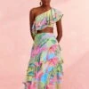 Farm Rio Beach Vibe Layered Skirt -Farm Rio Dress Shop 309204 01