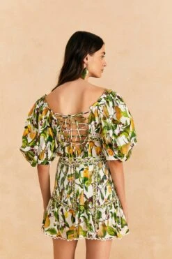 Farm Rio Off-White Fruit Orchard Mini Skirt -Farm Rio Dress Shop 309205 04