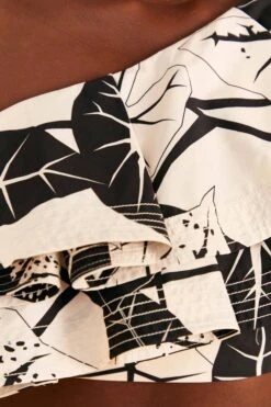 Farm Rio Off-White Graphic Leaves Organic Cotton Top -Farm Rio Dress Shop 309209 05