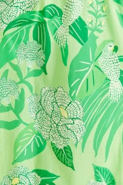 Farm Rio Green Dewdrop Floral Midi Dress -Farm Rio Dress Shop 309210 04