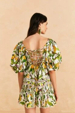 Farm Rio Off-White Fruit Orchard Blouse -Farm Rio Dress Shop 309214 04
