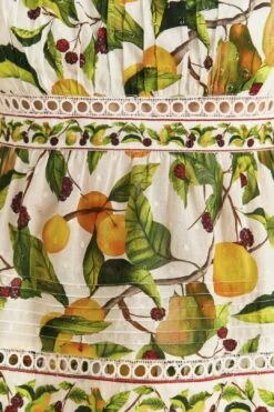 Farm Rio Off-White Fruit Orchard Blouse -Farm Rio Dress Shop 309214 05