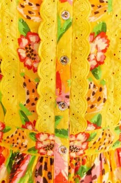 Farm Rio Yellow Fruits Paradise Blouse -Farm Rio Dress Shop 309219 05