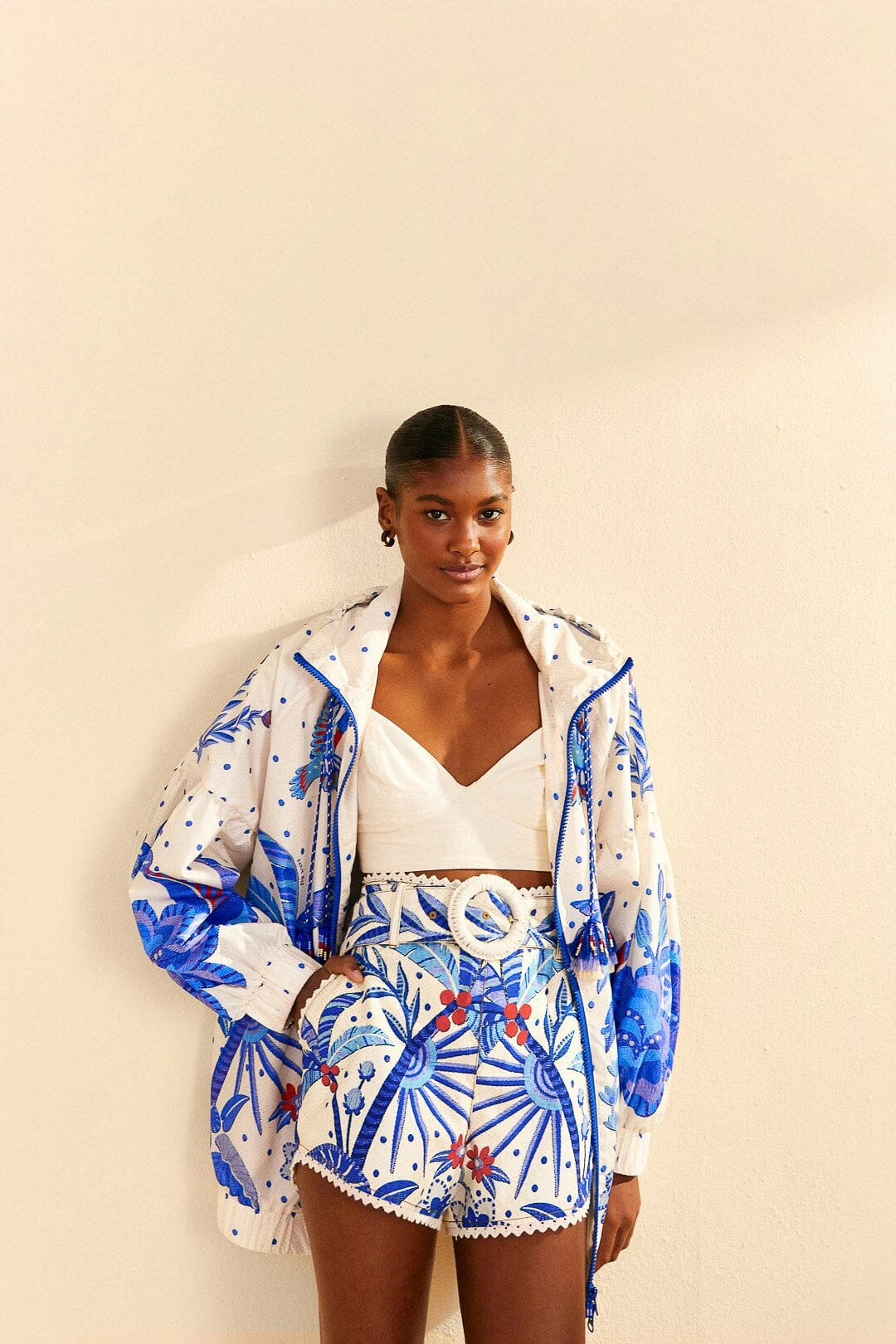 Farm Rio Off-White Jungle Chic Shorts 3 Farm Rio Off-White Jungle Chic Shorts