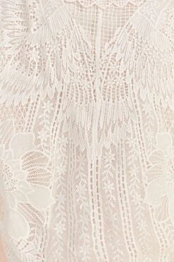 Farm Rio Off-White Guipure Collar Blouse -Farm Rio Dress Shop 309240 05