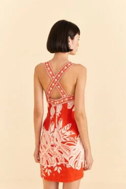 Farm Rio Red Lace Monsteras Mini Dress 10 Farm Rio Red Lace Monsteras Mini Dress -Farm Rio Dress Shop 309261 04