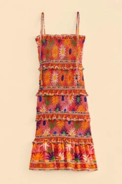 Farm Rio Coral Summer Sun Mini Dress 13 Farm Rio Coral Summer Sun Mini Dress -Farm Rio Dress Shop 309264 06