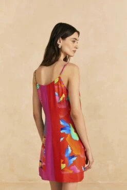 Farm Rio Mixed Ombre Chita Scarf Lenzing™ Ecovero™ Viscose Mini Dress -Farm Rio Dress Shop 309265 04