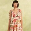 Farm Rio Off-White Macaw Bloom Mini Dress -Farm Rio Dress Shop 309266 01