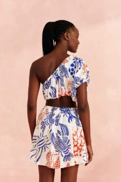 Farm Rio Off-White Mixed Lobsters Mini Dress 10 Farm Rio Off-White Mixed Lobsters Mini Dress -Farm Rio Dress Shop 309272 04