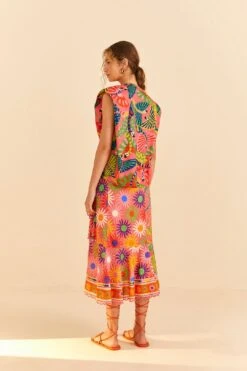 Farm Rio Coral Graphic Macaws Organic Cotton T-Shirt -Farm Rio Dress Shop 309282 04