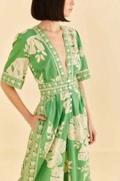 Farm Rio Green Lace Monsteras Jumpsuit 10 Farm Rio Green Lace Monsteras Jumpsuit -Farm Rio Dress Shop 309284 03
