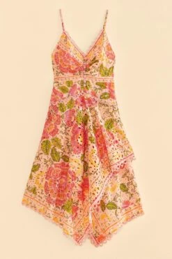 Farm Rio Pink Blooming Floral Midi Dress -Farm Rio Dress Shop 309286 06