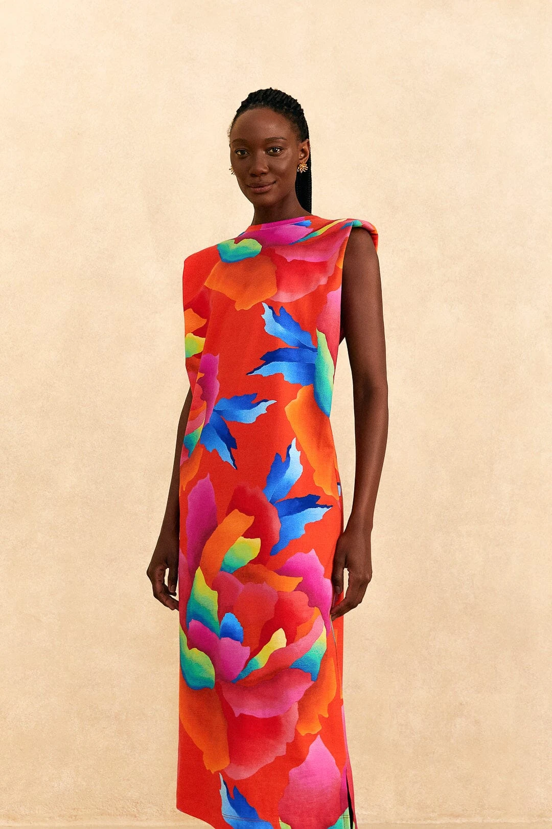 Farm Rio Red Ombre Chita T-Shirt Dress 4 Farm Rio Red Ombre Chita T-Shirt Dress - Image 2