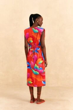 Farm Rio Red Ombre Chita T-Shirt Dress 11 Farm Rio Red Ombre Chita T-Shirt Dress -Farm Rio Dress Shop 309290 04