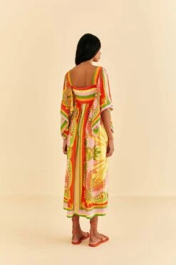 Farm Rio Beach Toucans Scarf Midi Dress -Farm Rio Dress Shop 309297 04
