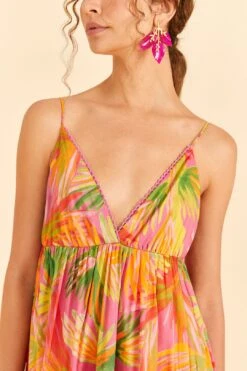 Farm Rio Mixed Painted Birds Maxi Dress -Farm Rio Dress Shop 309301 03